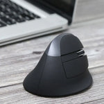 Chuột dọc mini DELUX M618 không dây 2.4G 2400DPI USB có thể sạc lại, Thiết kế công thái học, M618 màu xám