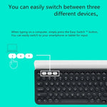 Bàn phím không dây đa thiết bị Logitech K780 Bluetooth + Unifying chế độ kép có giá đỡ