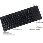 Bàn phím cảm ứng có dây DS-8800 giao diện USB chống nước, Khắc laser ký tự, Chiều dài: 1.5m, DS-8800 USB