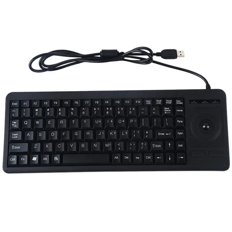 Bàn phím trackball có dây DS-8900 giao diện USB chống nước, Khắc laser ký tự, Chiều dài: 1.5m, DS-8900 USB