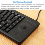 Bàn phím trackball có dây DS-8900 giao diện USB chống nước, Khắc laser ký tự, Chiều dài: 1.5m, DS-8900 USB