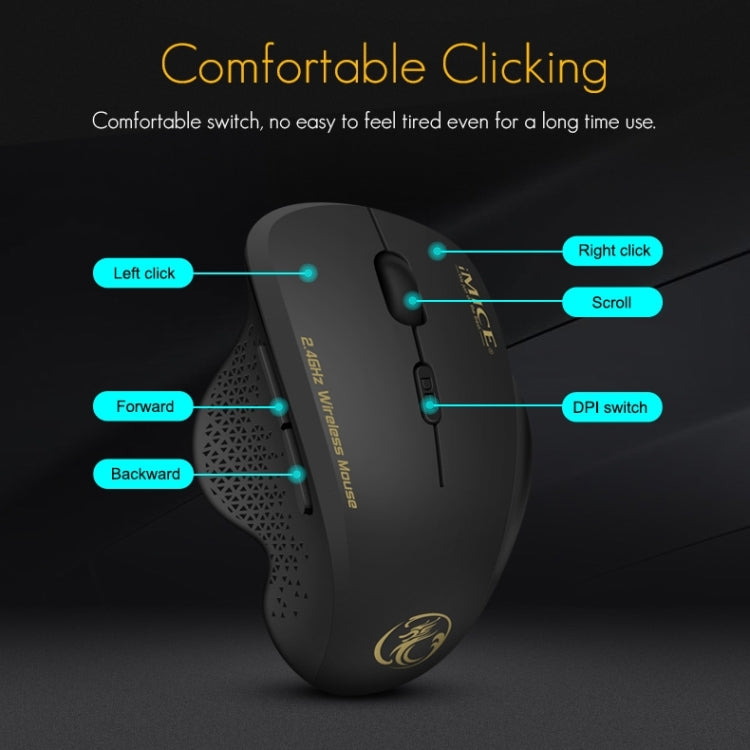 Chuột không dây iMICE G6 2.4G Chuột văn phòng 6 phím Chuột chơi game
