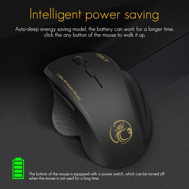 Chuột không dây iMICE G6 2.4G Chuột văn phòng 6 phím Chuột chơi game