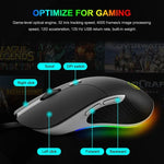Chuột có dây iMICE X6 Chuột chơi game RGB nhiều màu 6 phím, X6