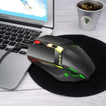 Chuột chơi game có dây HXSJ S200 USB2.0 1600dpi điều chỉnh 4 phím phát sáng nhiều màu, Chiều dài: 1.5m