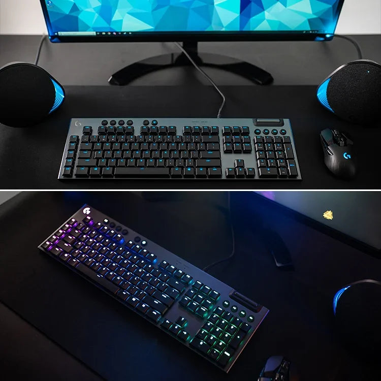 Bàn phím chơi game cơ có dây Logitech G813 RGB (GL-Linear), Chiều dài: 1.8m, G813