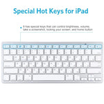 Bàn phím Bluetooth không dây siêu mỏng WB-8022 cho iPad, Samsung, Huawei, Xiaomi, máy tính bảng hoặc điện thoại thông minh, Phím tiếng Nga, Phím tiếng Nga