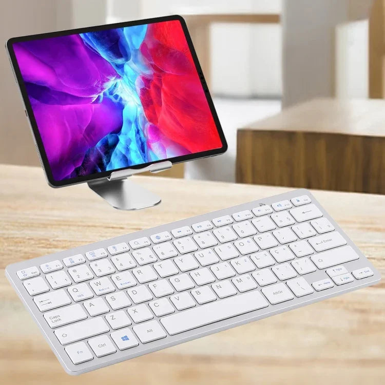Bàn phím Bluetooth không dây siêu mỏng WB-8022, Phím tiếng Bồ Đào Nha, Phím tiếng Bồ Đào Nha