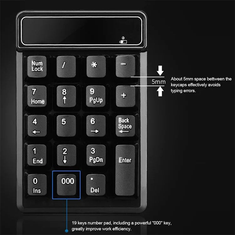 Bàn phím số Bluetooth MC Saite 525BT 19 phím