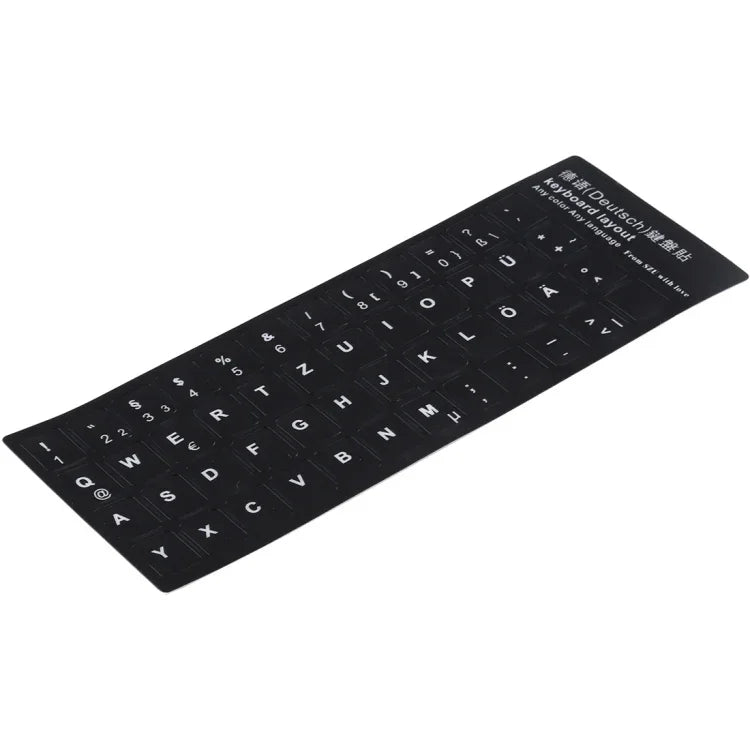 Miếng dán bố cục bàn phím học tiếng Đức cho bàn phím laptop / máy tính để bàn, Tiếng Đức