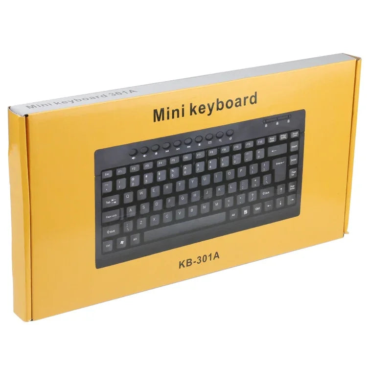 Bàn phím mini có dây đa phương tiện cho laptop KB-301A, Phiên bản tiếng Ả Rập, Phiên bản tiếng Ả Rập