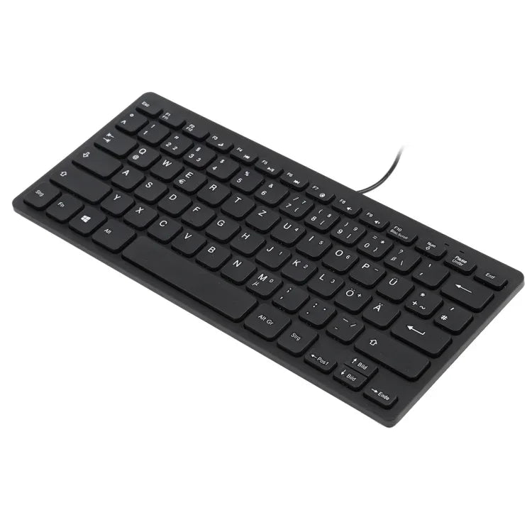 Bàn phím mini có dây thiết kế siêu mỏng TT-A01, Phiên bản tiếng Đức, Phiên bản tiếng Đức