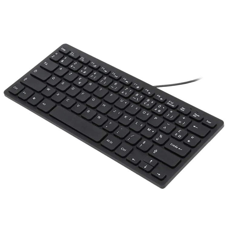 Bàn phím mini có dây thiết kế siêu mỏng TT-A01, Phiên bản tiếng Pháp, Phiên bản tiếng Pháp