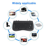 Bàn phím mini có dây đa phương tiện cho laptop KB-301B, Phiên bản tiếng Anh, Phiên bản tiếng Anh