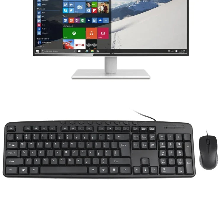 Bộ bàn phím chuột có dây USB KB-8377, KB-8377