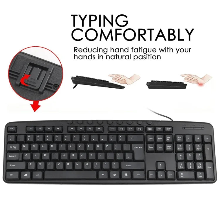 Bộ bàn phím chuột có dây USB KB-8377, KB-8377