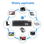 Bộ bàn phím chuột không dây chống nước văn phòng 2.4Ghz KB-6600, KB-6600