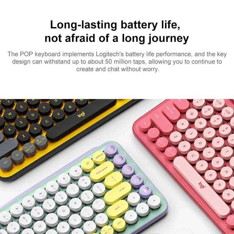 Bàn phím cơ Bluetooth nút tròn Logitech POP KEYS