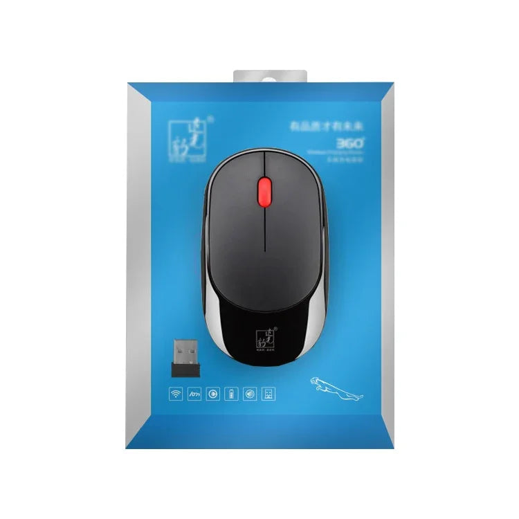 Chuột mini sạc không dây máy tính xách tay 2.4G ZGB 360 1000dpi