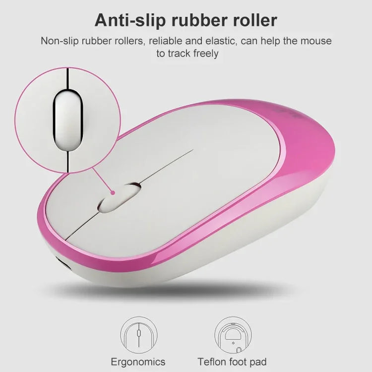 Chuột mini sạc không dây máy tính xách tay 2.4G ZGB 360 1000dpi