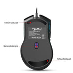 Chuột chơi game có dây phát sáng mát mẻ 7 nút HXSJ X100 3600 DPI, chiều dài cáp: 1.5m