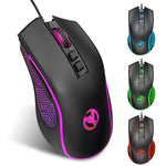 Chuột chơi game có dây phát sáng mát mẻ 7 nút HXSJ X100 3600 DPI, chiều dài cáp: 1.5m