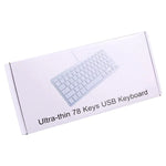 Bàn phím có dây USB siêu mỏng 78 phím 450