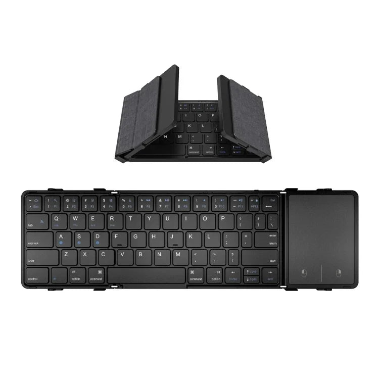 Bàn phím Bluetooth gập ba da di động B1053