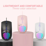 Chuột có dây khoét lỗ RGB giao diện Type-C MKESPN SXS-838, Type-C