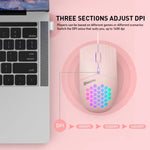 Chuột có dây khoét lỗ RGB giao diện Type-C MKESPN SXS-838, Type-C
