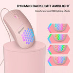 Chuột có dây khoét lỗ RGB giao diện Type-C MKESPN SXS-838, Type-C