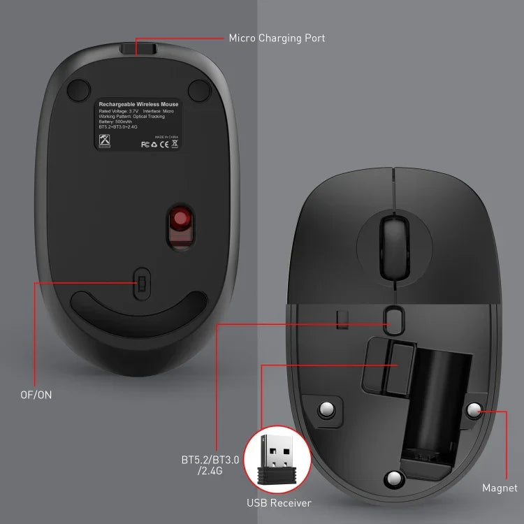 Chuột không dây 2.4G MKESPN 859, 2.4G