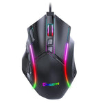 Chuột có dây định nghĩa macro RGB 12 nút tốc độ đầy đủ 12800DPI MKESPN X15, x15