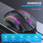 Chuột có dây định nghĩa macro RGB 12 nút tốc độ đầy đủ 12800DPI MKESPN X15, x15