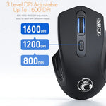Chuột không dây yên tĩnh sạc lại 4 nút 1600 DPI 2.4GHz iMICE G-1800 cho máy tính PC Laptop