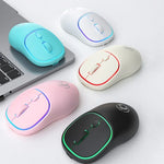 Chuột không dây yên tĩnh sạc lại 4 nút 1600 DPI 2.4GHz iMICE W-618 cho máy tính PC Laptop, W-618 2.4GHz