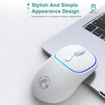 Chuột không dây yên tĩnh sạc lại 4 nút 1600 DPI 2.4GHz iMICE W-618 cho máy tính PC Laptop, W-618 2.4GHz