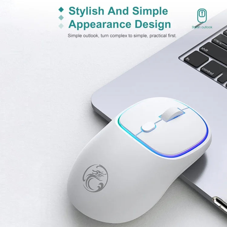 Chuột không dây yên tĩnh sạc lại 4 nút 1600 DPI 2.4GHz iMICE W-618 cho máy tính PC Laptop, W-618 2.4GHz