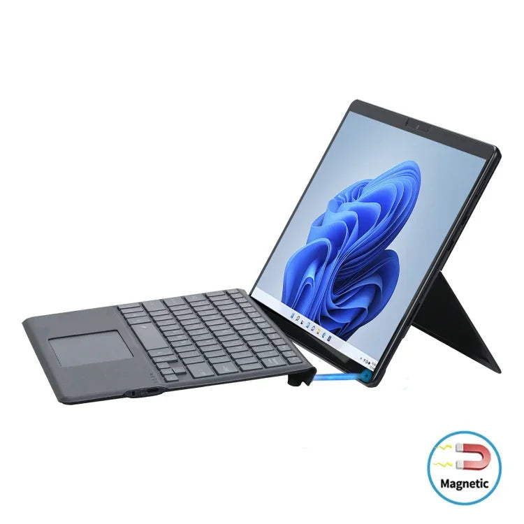 Bao da bàn phím Bluetooth có đèn nền màu có khe cắm bút cho máy tính bảng Microsoft Surface Pro 8, dành cho Microsoft Surface Pro 8