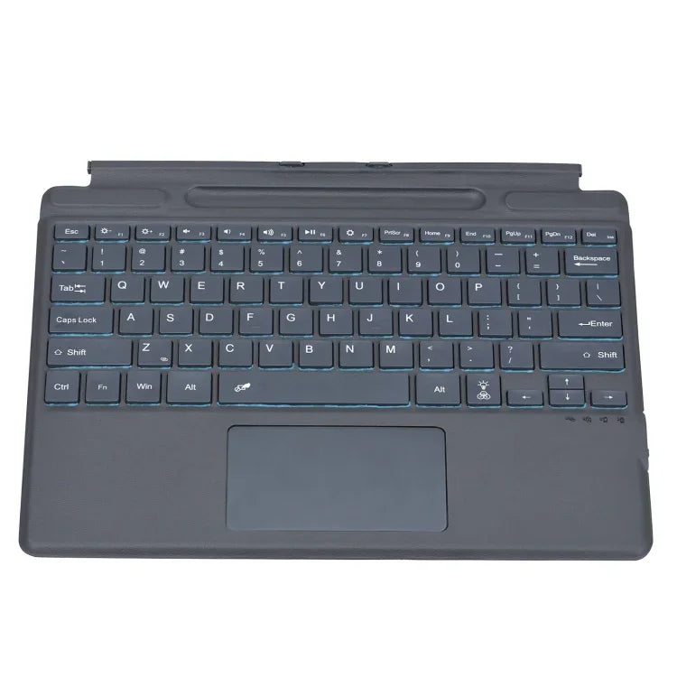 Bao da bàn phím Bluetooth có đèn nền màu có khe cắm bút cho máy tính bảng Microsoft Surface Pro 8, dành cho Microsoft Surface Pro 8