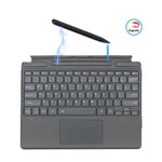 Bao da bàn phím Bluetooth bằng da cho Microsoft Surface Pro 8 / Pro X Tablet có khe đựng bút, dành cho Microsoft Surface Pro 8 / Pro X