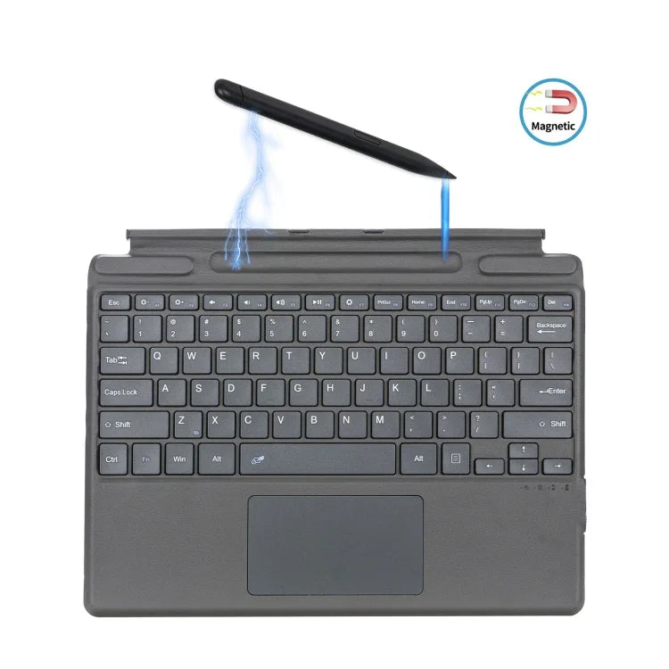 Bao da bàn phím Bluetooth bằng da cho Microsoft Surface Pro 8 / Pro X Tablet có khe đựng bút, dành cho Microsoft Surface Pro 8 / Pro X