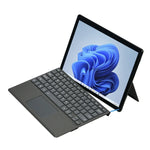 Bao da bàn phím Bluetooth bằng da cho Microsoft Surface Pro 8 / Pro X Tablet có khe đựng bút, dành cho Microsoft Surface Pro 8 / Pro X
