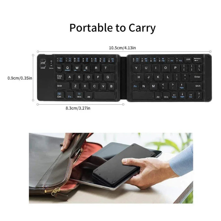 Bàn phím gập Bluetooth không dây mini