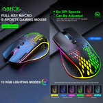 Chuột chơi game iMICE T97 đèn LED RGB USB 7 nút 7200 DPI có dây