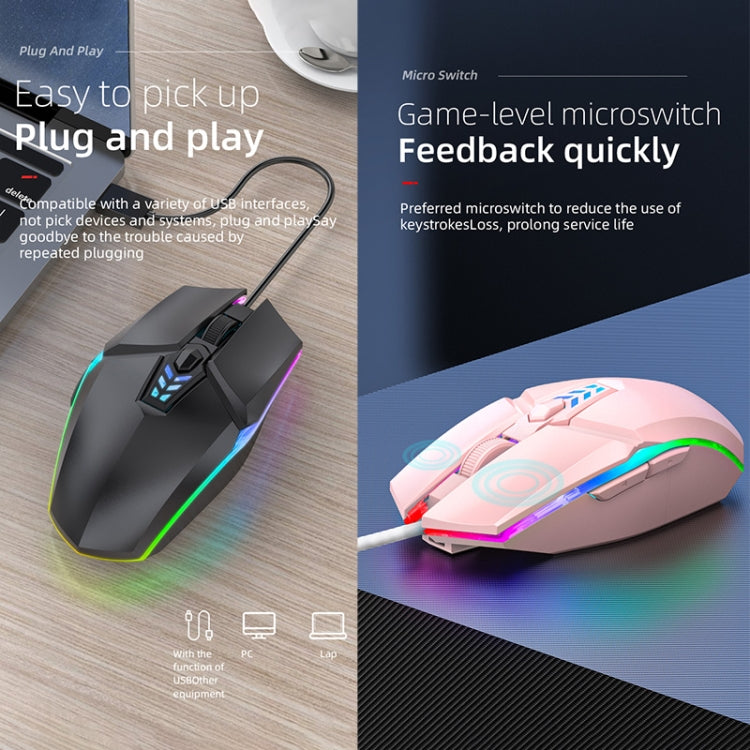 Chuột chơi game văn phòng có dây USB đèn màu S700