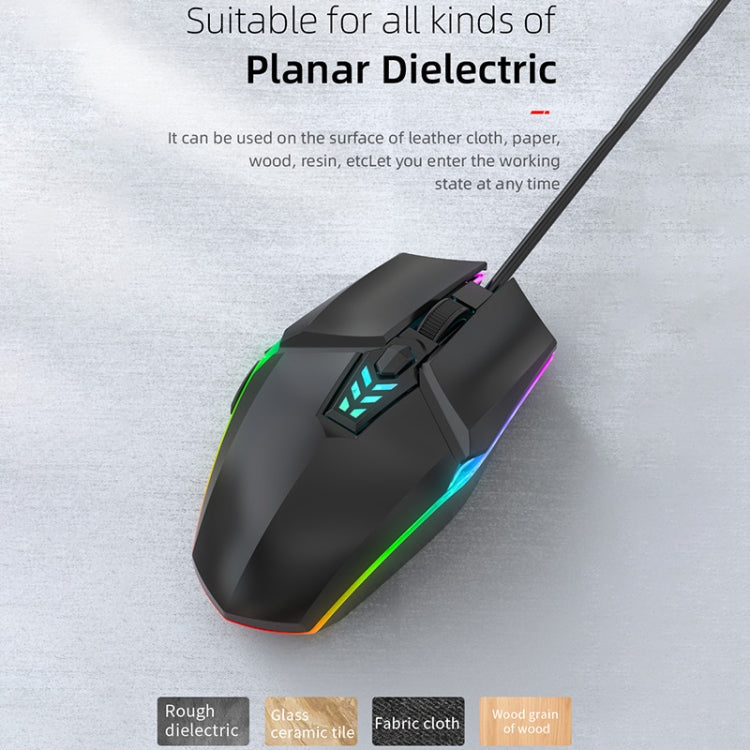 Chuột chơi game văn phòng có dây USB đèn màu S700