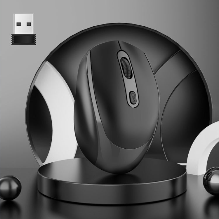 Chuột không dây HXSJ M107 4 nút 1600 DPI chế độ kép 2.4GHz + Bluetooth 5.1 có thể sạc lại, phiên bản pin