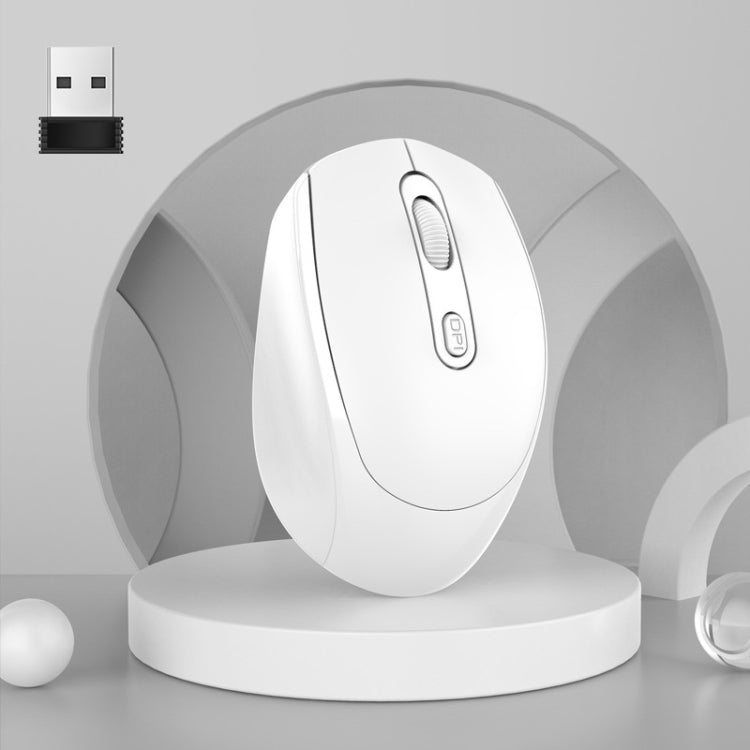 Chuột không dây HXSJ M107 4 nút 1600 DPI chế độ kép 2.4GHz + Bluetooth 5.1 có thể sạc lại, phiên bản pin