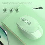 Chuột không dây HXSJ M107 4 nút 1600 DPI chế độ kép 2.4GHz + Bluetooth 5.1 có thể sạc lại, phiên bản pin